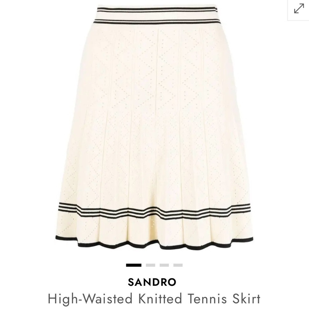 Nwt Sandro SANDRO
High-Waisted Knitted Tennis Skirt - Picture 3 of 6